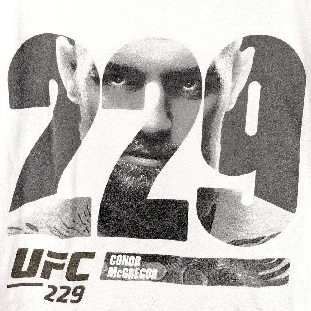 Reebok UFC 229 Conor McGregor T-Shirt Men’s M White Official Fight Promo Tee